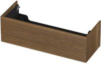 INK - Onderkast 1 Lade Push 2 Open Horizontaal Gefreesd Bestaande Uit - 1200x450x376 Mm - Massief Eiken Aqua