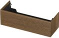 INK - Onderkast 1 Lade Push 2 Open Horizontaal Gefreesd Bestaande Uit - 1200x450x376 Mm - Massief Eiken Aqua