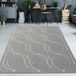 Tapis intérieur et extérieur, gris, dimensions : 160 x 230 cm