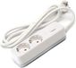 Prise L-serie 2 prises avec interrupteur - 1,5 m - 3 G - 1,5 mm² blanc/gris
