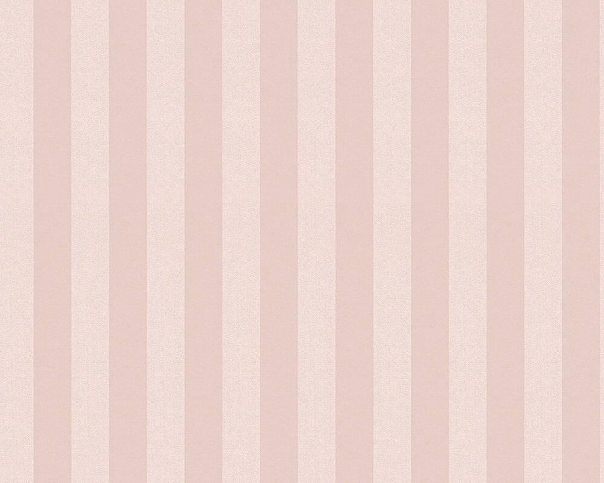 A.S. Création STREPEN BEHANG - Roze - AS Creation Simply Stripes