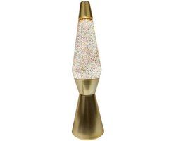 Fisura Lavalamp - Mat Goud - Rustgevende Werking - E14 - 35W
