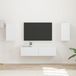 Maison Exclusive - Ensemble meuble TV, 4 pièces, blanc, en panneaux de particules