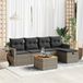 Maison Exclusive - Ensemble de meubles de jardin 6 pièces avec canapé et coussins, gris, en polyrotin