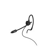 Hama 00201156 Headset Bedraad Oorhaak Zwart/Zilver