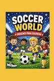Soccer World Soccer World Coloring Book for Kids: Fun Soccer Coloring Pages – Players, Stadiums, Trophies, Fans & More!