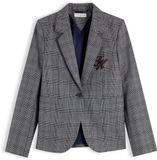 Tommy Hilfiger Dames Blazers 42 Wol/Polyester Grijs/Zwart/Wit Herfst/Winter 2026