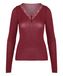 Hunkemöller super soft Kant V-Neck shirt met Cashmere Rood
