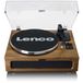 Lenco LS-410WA - Platine vinyle Bluetooth avec haut-parleurs intégrés - Marron
