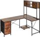 Vevor Gaming Desk L-vormig Hoekbureau Bruin (vintage kleur)