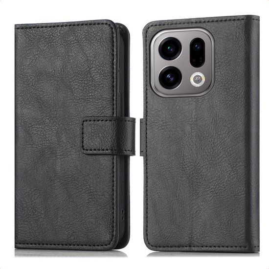 imoshion Luxe Bookcase - Zwart - Geschikt voor Oppo Find X9