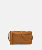 Liebeskind Berlin Zena Double Crossbody Bag Honey Suede mosterdgeel
