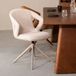 LABEL51 Eetkamerstoel Zurich - Naturel - Stof - Taupe Metalen Frame