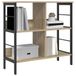 vidaXL Boekenplank - 4-laags - 82 x 32 x 144.5 cm - Bewerkt hout - Sonoma Eik