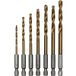 Labor HSS spiraalboren Tin Coated Cassette 7-delig