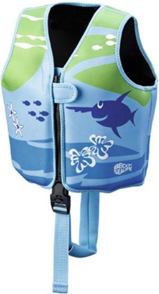Beco Sealife - Zwemvest/Drijfvest kind - Blauw/Groen - S: 15-18 kg