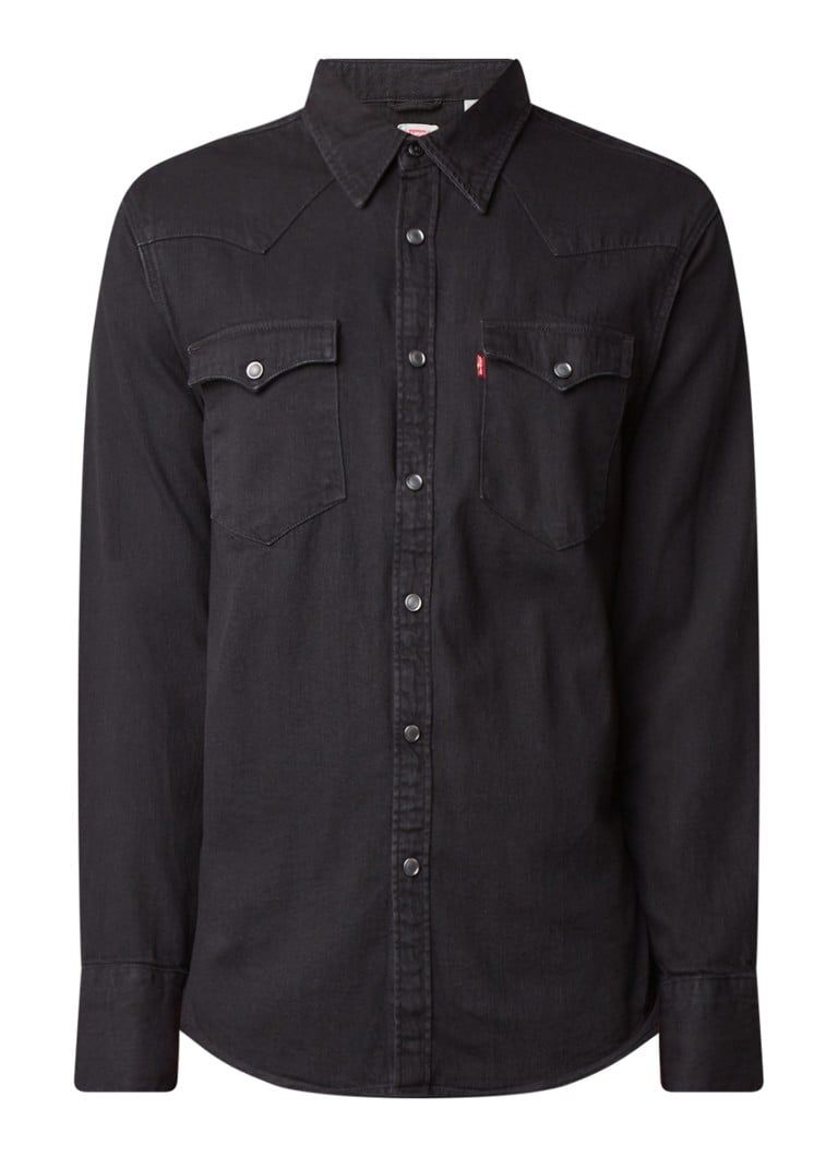Levi's Barstow Regular Fit Denim Shirt with Flap Pockets