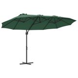 VidaXL Parasol Groen 198 x 243 cm