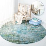 Safavieh Madison Collection Boho Groen en Blauw Tapijt - 122 x 122 cm