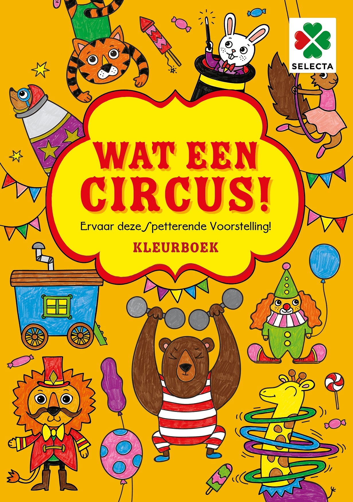 Selecta Wat een circus! - Kleurboek