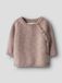 LIL' ATELIER NAME IT - NBFLAGUNA LS WRAP KNIT LIL NOOS - Baby Cardigan - Katoen - Maat 56 - Roze