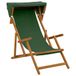 vidaXL - Ligstoel - 3 - Positie - massief - eucalyptushout - Groen