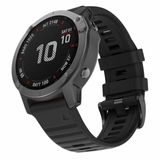 By Qubix Qubix - Siliconen bandje - Zwart - 26mm Quickfit - Geschikt voor Garmin Instinct 3 - 50mm