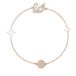 Swarovski Dazzling Swan Armband Metaal Kristal Roze Roségoud 18 cm