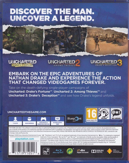 Uncharted: The Nathan Drake Collection - PlayStation Hits - PS4