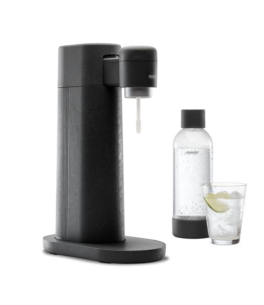 Mysoda Toby - Zwart, Roestvrijstaal - 0,5 l - Sprankelend water maker