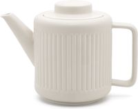 Bredemeijer Theepot keramiek Skagen - 1,2 liter - Wit - Met theezeef