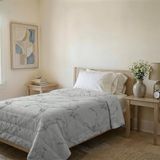 BASIC bedrukte zomerquilt, Marble, 160x240cm