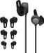 kwmobile 6x cover voor in-ear oortjes geschikt voor Huawei FreeLace Pro - Vervangende oordopjes van siliconen in zwart - 3 maten