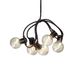 Konstsmide LED biertuinketting, ronde lampen, helder, 20 heldere lampen/40 amberkleurige diodes, 6 V buitentrafo, zwarte kabel - 2374-800