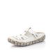 Rieker Dames lage schoenen L0396, dames mocassin, pantoffels, wit 80, 36 EU
