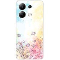 Xiaomi Redmi Note 13 4G Bedrukt siliconen hoesje Watercolor flowers