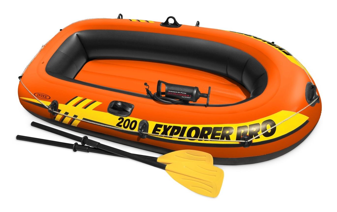 Intex Explorer Pro 200 Set - Opblaasboot - 196 x 102 x 33 cm - Inclusief peddels en pomp