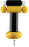 Alessi Ettore Sottsass Twergi Kurkentrekker In Beukenhout - Zwart/Geel/Wit