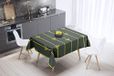 Bonamaison Tafelkleed, Anti-Mold, Sneldrogend, Waterdicht, 100% Polyester Tafellaken, Neon Geel, Rook, 140 x 140 Cm
