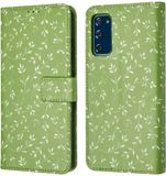 imoshion Design Bookcase Samsung Galaxy S20 FE Green Flowers