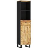 Prolenta Maison Exclusive Armoire de salle de bain exclusive - Dimensions : 38 x 33 x 160 cm - Bois massif de mangue