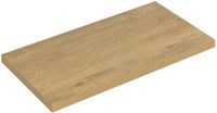Badplaats Plan de toilette Angela 90 x 48 x 3,5 cm – Chêne – Plan de toilette pour meuble sous-lavabo