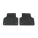 Audi 4M8061276MNO stoffen matten premium textiel vloermatten 2X achter velours matten zwart, met drukknopbevestiging