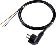 Sygonix SY-5043484 Stroom Aansluitkabel Zwart 2.00 m