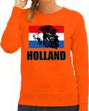 Bellatio Decorations Shoppartners Bv Oranje fan sweater voor dames - met leeuw en vlag - Holland / Nederland supporter - EK/ WK trui / outfit XXL