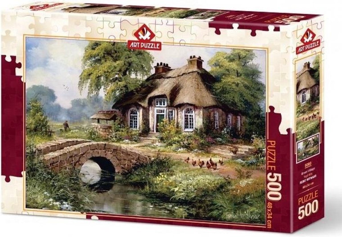 Art Puzzle Green Village Puzzel 500 Stukjes