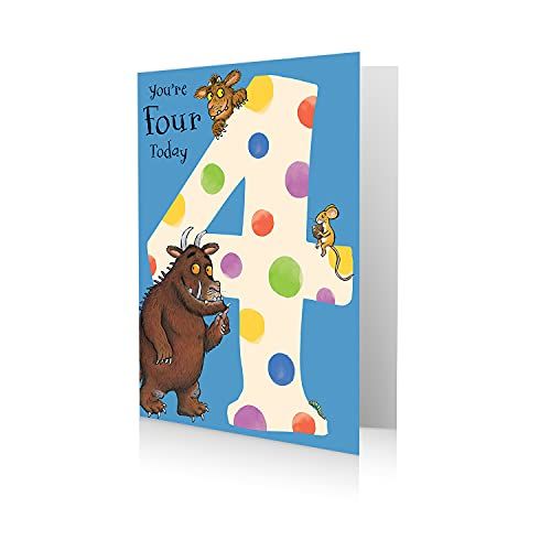 The Gruffalo - 4th Birthday Card - Multi - 7 x 5 - GR004