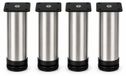 Set de 4 pieds de meuble réglables en acier inoxydable