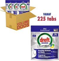Dreft Platinum Vaatwastabletten All-in-One Citroen - 3 x 75 stuks