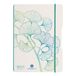 Herlitz my.book flex A5 schrijfblok met elastische band, 40 vel, wit, gestippeld, Greenline Ginkgo motief